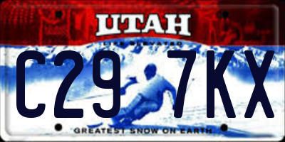 UT license plate C297KX