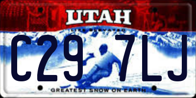 UT license plate C297LJ