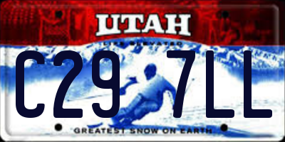 UT license plate C297LL