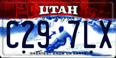 UT license plate C297LX