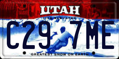 UT license plate C297ME
