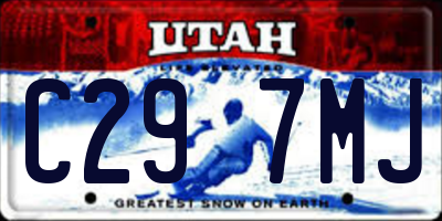 UT license plate C297MJ