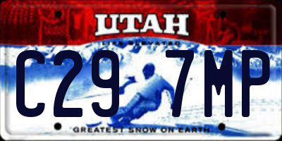 UT license plate C297MP