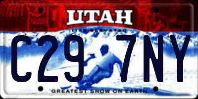 UT license plate C297NY