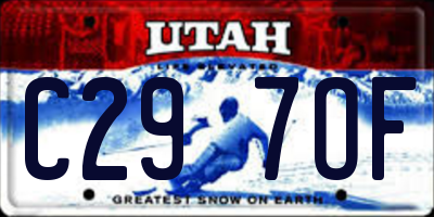 UT license plate C297OF