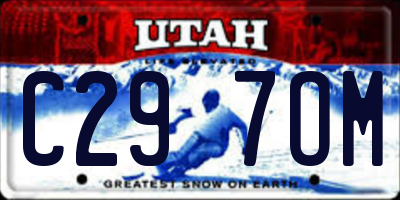 UT license plate C297OM