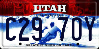 UT license plate C297OY