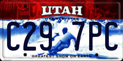 UT license plate C297PC