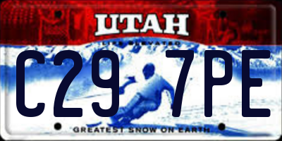UT license plate C297PE