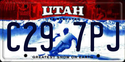 UT license plate C297PJ