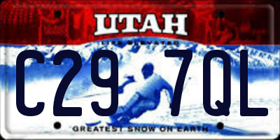 UT license plate C297QL
