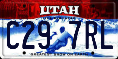 UT license plate C297RL