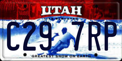 UT license plate C297RP