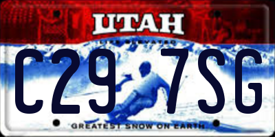UT license plate C297SG