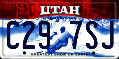 UT license plate C297SJ