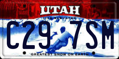 UT license plate C297SM