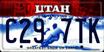 UT license plate C297TK