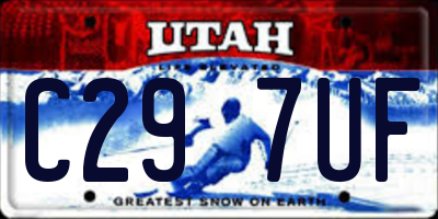 UT license plate C297UF