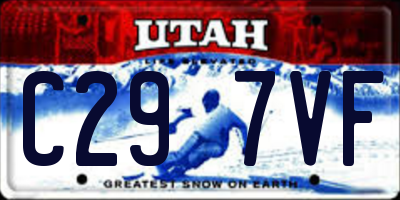 UT license plate C297VF