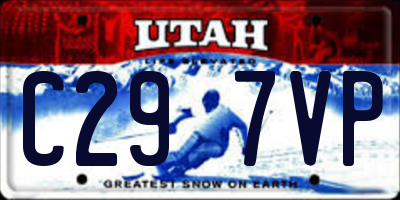 UT license plate C297VP