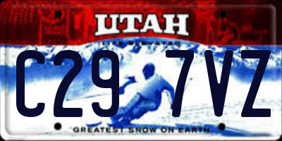 UT license plate C297VZ
