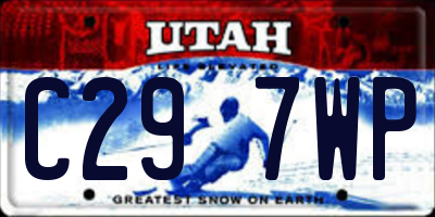 UT license plate C297WP