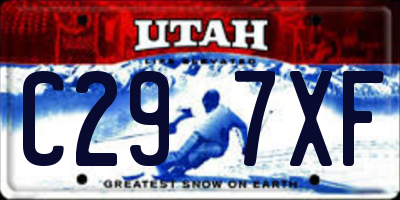 UT license plate C297XF