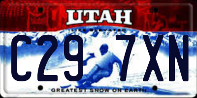 UT license plate C297XN
