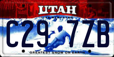 UT license plate C297ZB