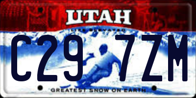 UT license plate C297ZM