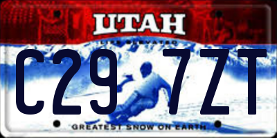 UT license plate C297ZT