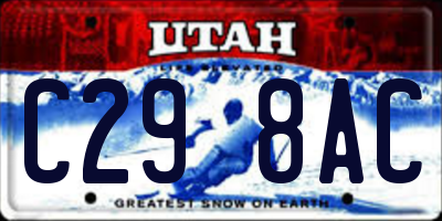 UT license plate C298AC