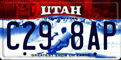 UT license plate C298AP
