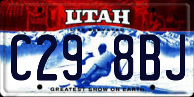 UT license plate C298BJ