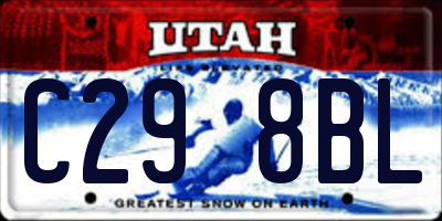 UT license plate C298BL
