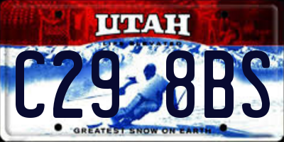 UT license plate C298BS