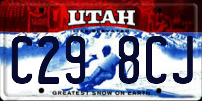 UT license plate C298CJ