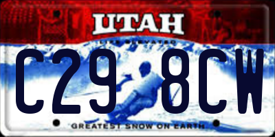 UT license plate C298CW