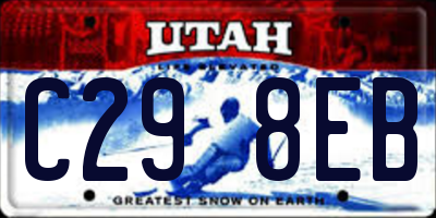 UT license plate C298EB