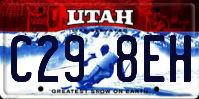 UT license plate C298EH
