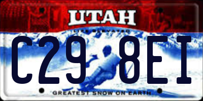 UT license plate C298EI