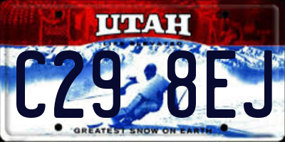 UT license plate C298EJ