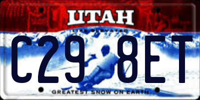 UT license plate C298ET
