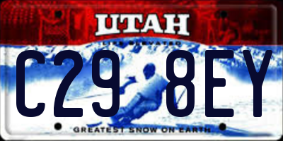 UT license plate C298EY