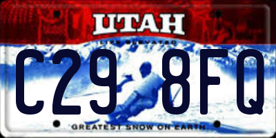 UT license plate C298FQ