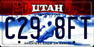UT license plate C298FT