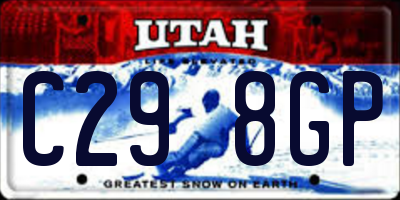 UT license plate C298GP