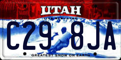 UT license plate C298JA