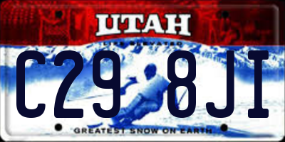 UT license plate C298JI