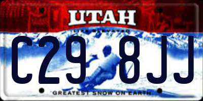 UT license plate C298JJ